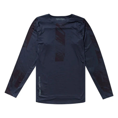 Maillot TROY LEE DESIGNS SKYLINE CHILL Manches Longues Bleu