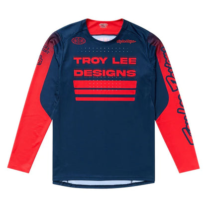 Maillot TROY LEE DESIGNS SPRINT Manches Longues Bleu/Rouge