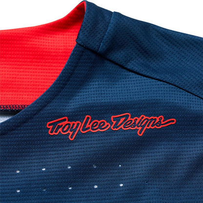 Maillot TROY LEE DESIGNS SPRINT Manches Longues Bleu/Rouge