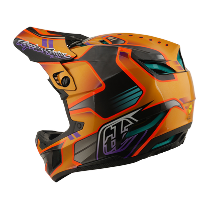 Casque VTT TROY LEE DESIGNS D4 CARBON MIPS Crest Gold