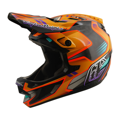 Casque VTT TROY LEE DESIGNS D4 CARBON MIPS Crest Gold