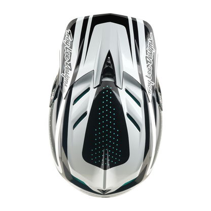 Casque VTT TROY LEE DESIGNS D4 POLYACRYLITE MIPS THE LINE Charcoal/Blanc