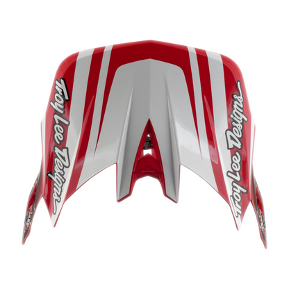 Casque VTT TROY LEE DESIGNS D4 POLYACRYLITE MIPS THE LINE Rouge/Blanc
