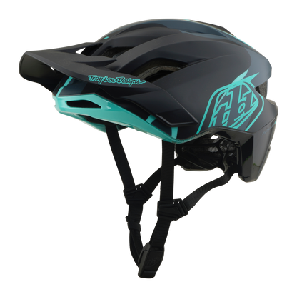 Casque VTT TROY LEE DESIGNS FLOWLINE SE MIPS BADGE Carbon/Bleu