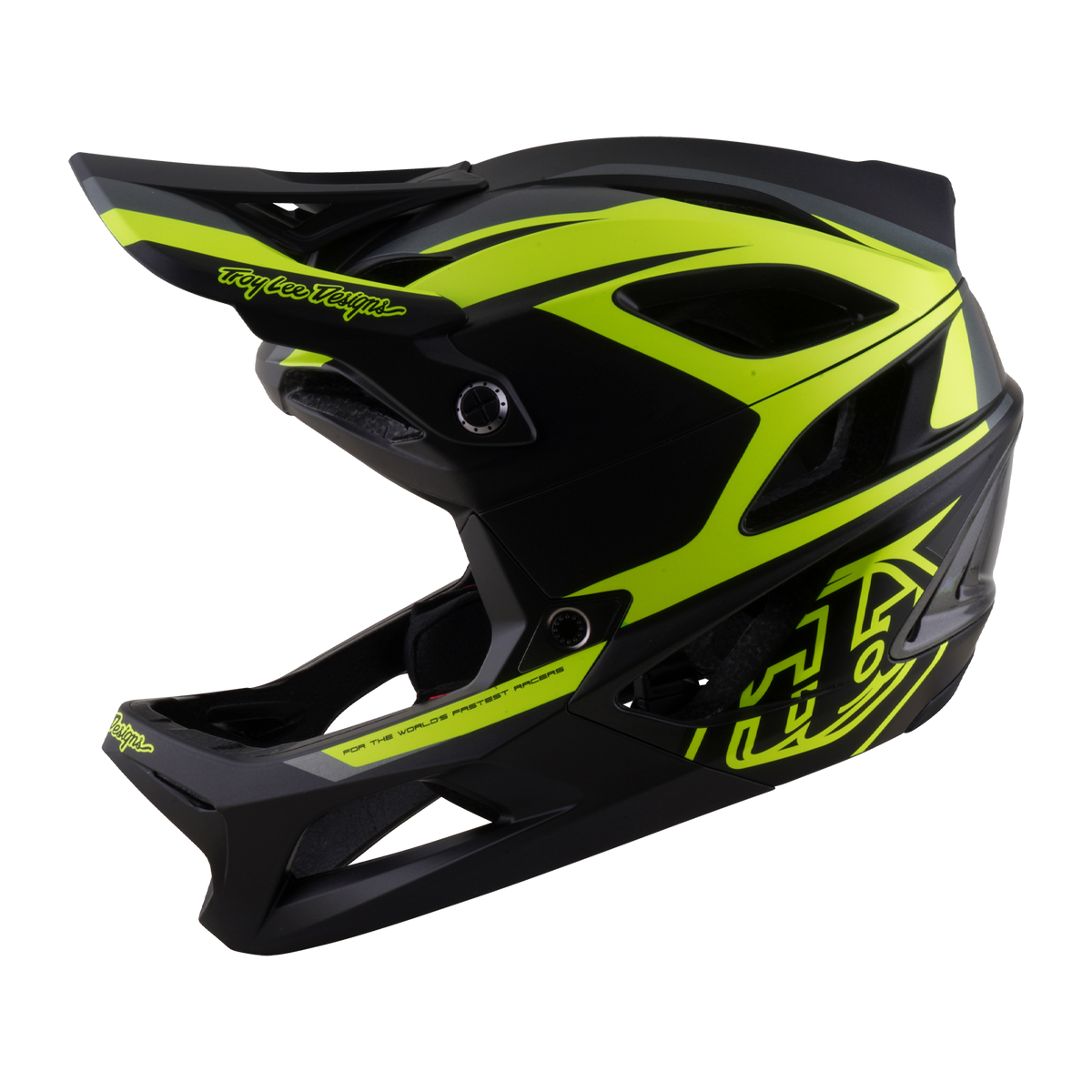 Casque VTT TROY LEE DESIGNS STAGE 2 HIGH VIZ Charcoal/Jaune