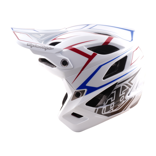 MTB-hjälm TROY LEE DESIGNS STAGE STUNT PINSTRIPE Vit