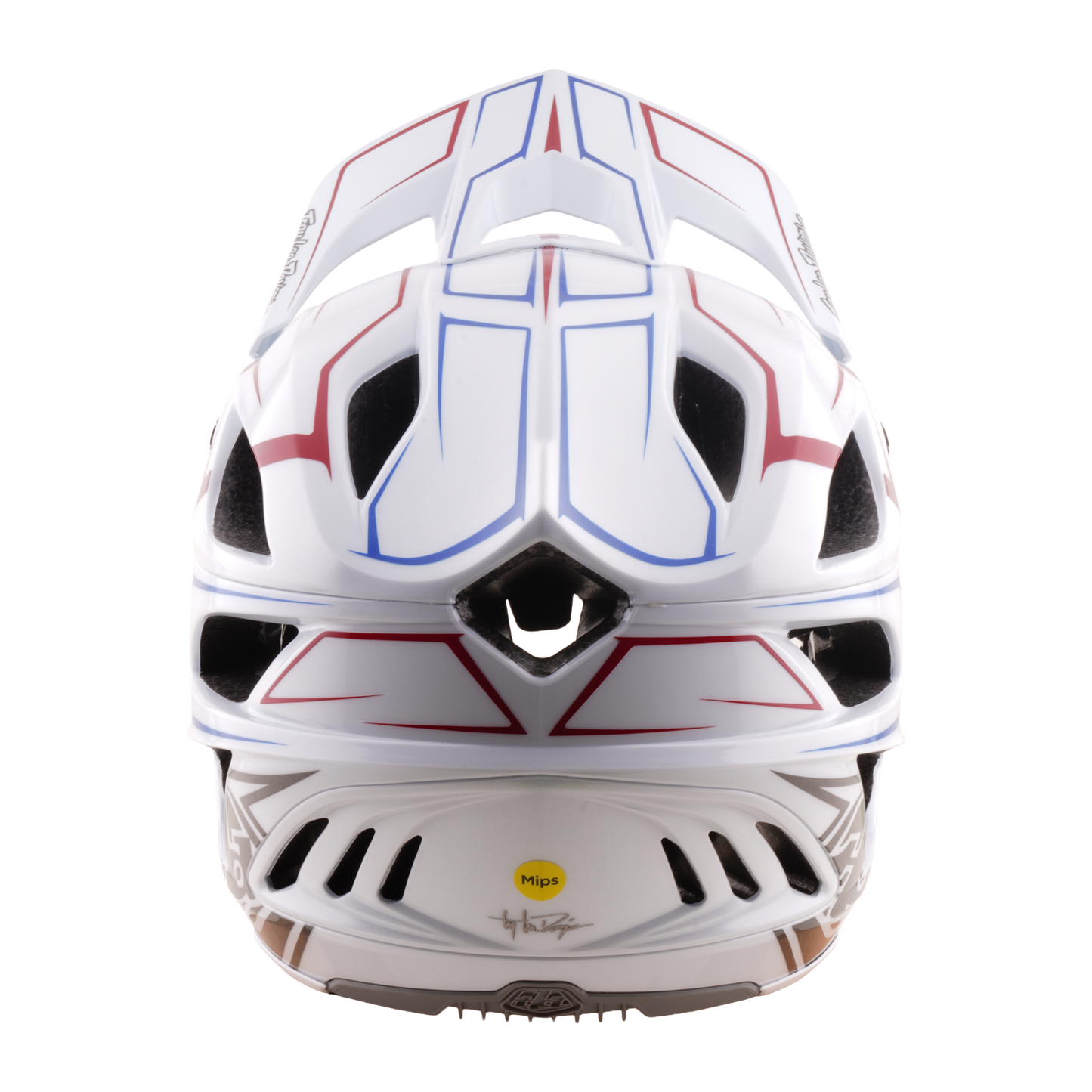 Kask MTB TROY LEE DESIGNS STAGE STUNT PINSTRIPE biały