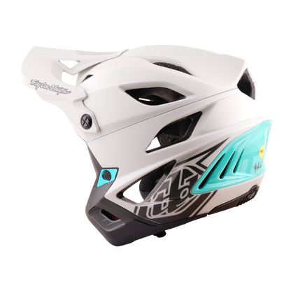 Casque VTT TROY LEE DESIGNS STAGE STUNT DRONE PUMICE Gris/Vert
