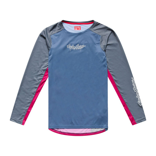 Maillot TROY LEE DESIGNS SKYLINE PRO DESCEND Manches Longues Slate