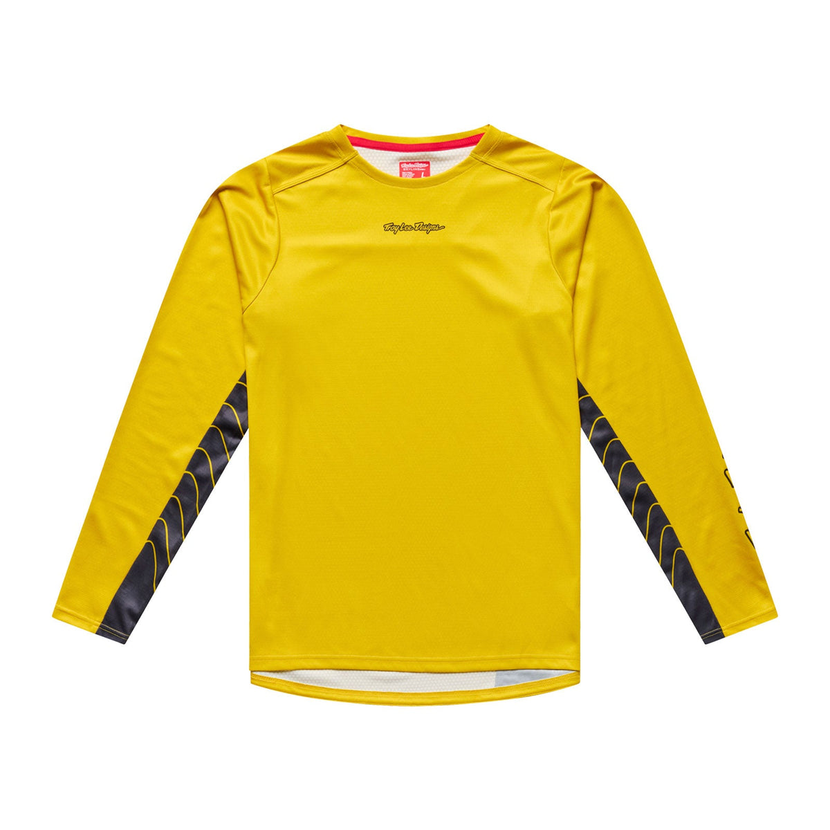 Maillot TROY LEE DESIGNS SKYLINE CHILL SWITCHBACK Manches Longues Jaune Acid