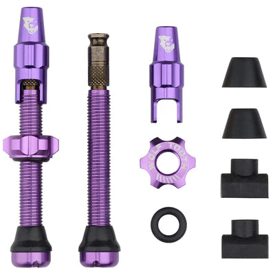Lot de 2 Valves Tubeless WOLF TOOTH CLIK VALVE Ultraviolet Purple