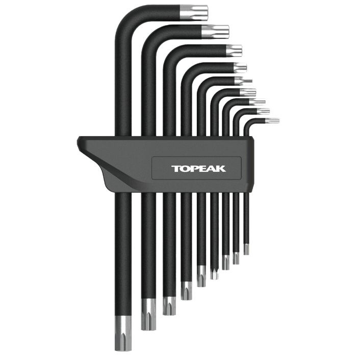 Sats med 9 TOPEAK DX Torx-nycklar
