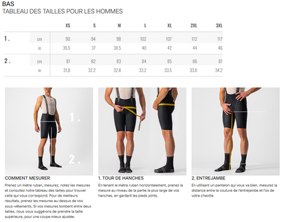 Cuissard Long à Bretelles CASTELLI SORPASSO PRO  Noir