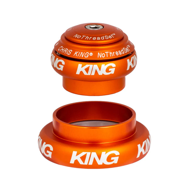 Jeu de Direction Externe CHRIS KING NOTHREADSET 1"1/8-1.5" EC34/EC44 Orange