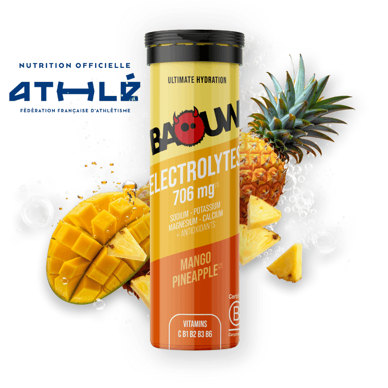 BAOUW Energy Drink (tuba s 10 tabletami) Mango/Ananas