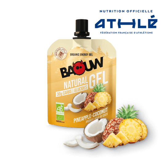 BAOUW Ekologisk energigel med ananas och kokosnöt (85 g)