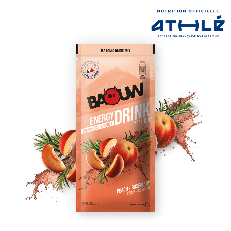 Energetický nápoj BAOUW ISOTONIC (45g) Broskev/Rozmarýn