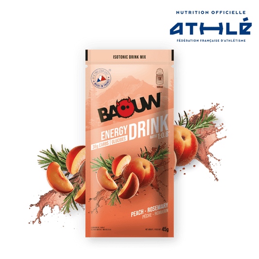 BAOUW ISOTONIC Energidryck (45g) Persika/Rosmarin