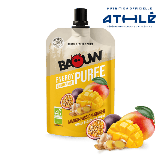 BAOUW Ekologiskt recept Mango/Passion/Ingefära Energipuré (90 g)
