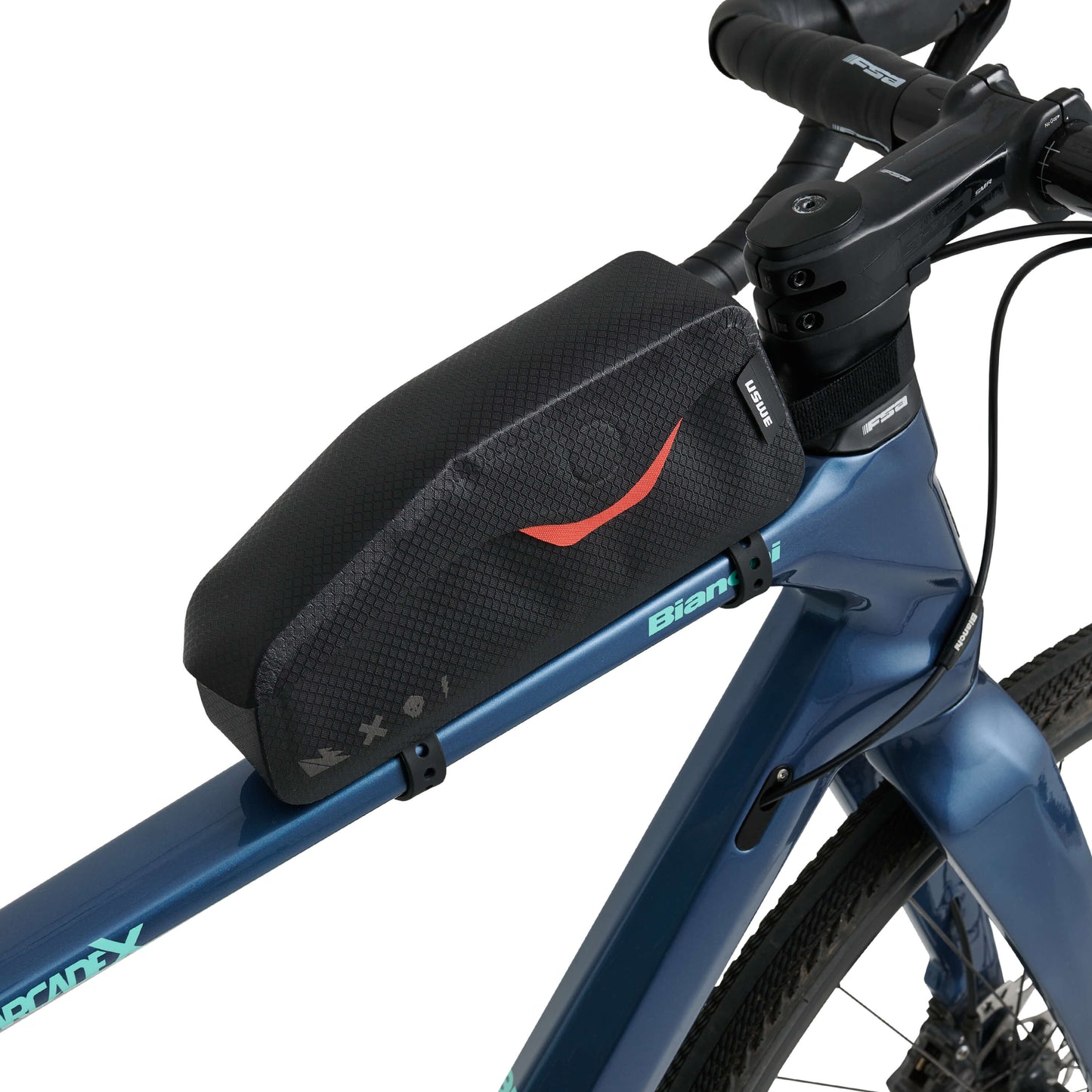 Torba na ramę USWE TOP TUBE MAGNETIC 1,2 l, czarna