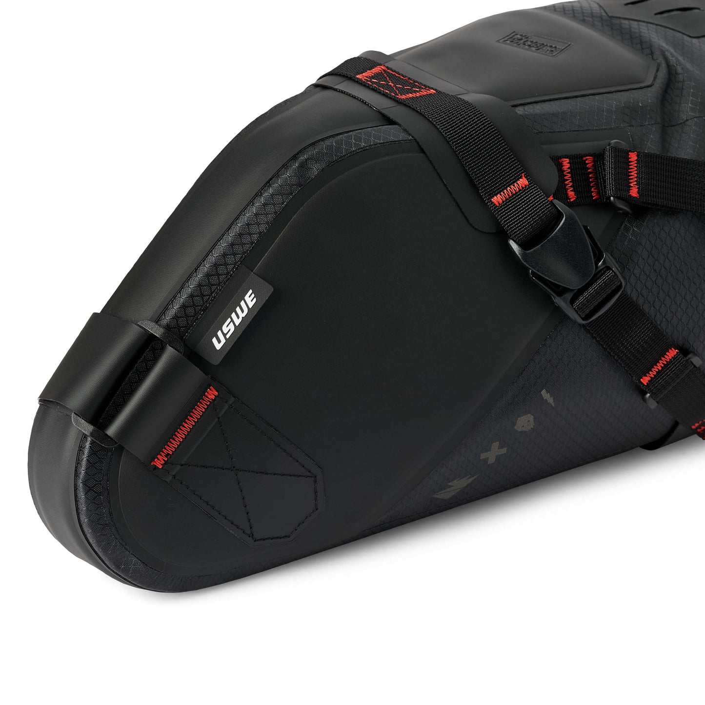 USWE ROLLTOP SADDLE BAG 9 L sort sadeltaske