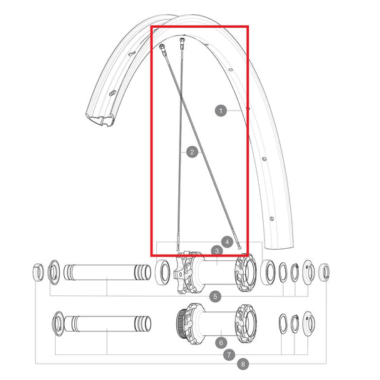 ZESTAW 12 PRZEDNICH/TYLNYCH SZPRYCH CROSSMAX SL ULTIMATE 29'' BUTTED STAINLESS 293 + NYPEL ALU + PODKŁADKA