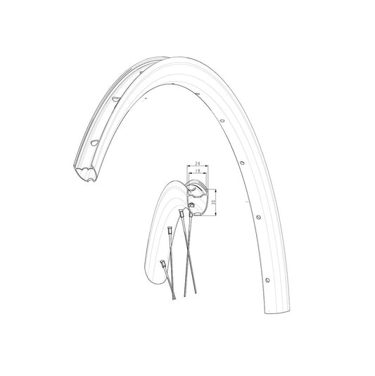 MAVIC KSYRIUM30 2024 Framhjulssats