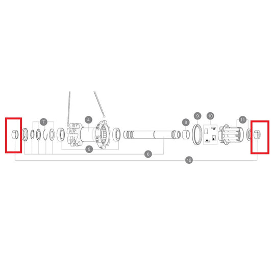 MAVIC YELL BOOST 148 MM SJÄLVJUSTERANDE BAKAXELFÄSTE