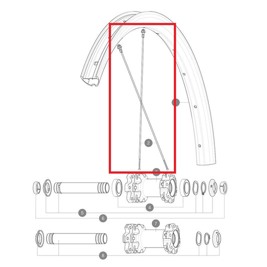 ZESTAW 12 SZPRYCH PRZEDNICH I TYLNYCH MAVIC CROSSMAX ELITE CARBON 29'' OKRĄGŁYCH 290MM + CZARNY NYPEL STALOWY