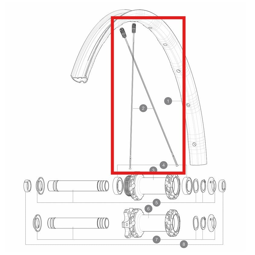 SADA 12 PŘEDNÍ/ZADNÍ CROSSMAX SL/SLS/XL/XLS 29'' PAPRSKŮ 298 M7/7
