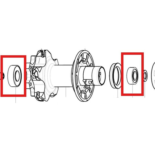 MAVIC BAGNAVLEJER 9X22X7 (B9) + 12X28X8 (6001) 2015