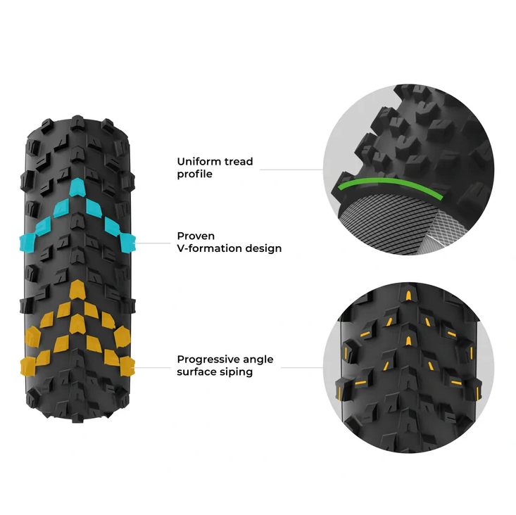 Pneu VITTORIA TERRENO T60 MIXED 700x40c Gravel Endurance Tubeless Ready Souple Marron
