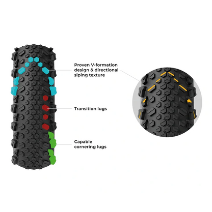 Pneu VITTORIA TERRENO T50 MIXED Gravel Endurance 700c Tubeless Ready Souple Marron