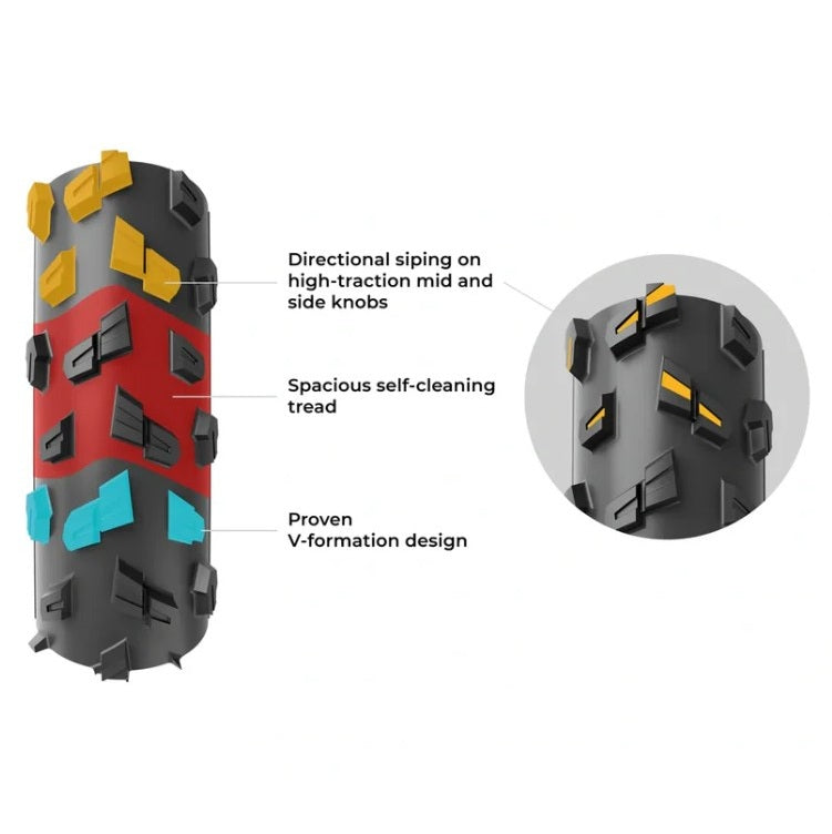 Pneu VITTORIA TERRENO T90 MUD 700x40c Gravel Endurance Tubeless Ready Souple Noir