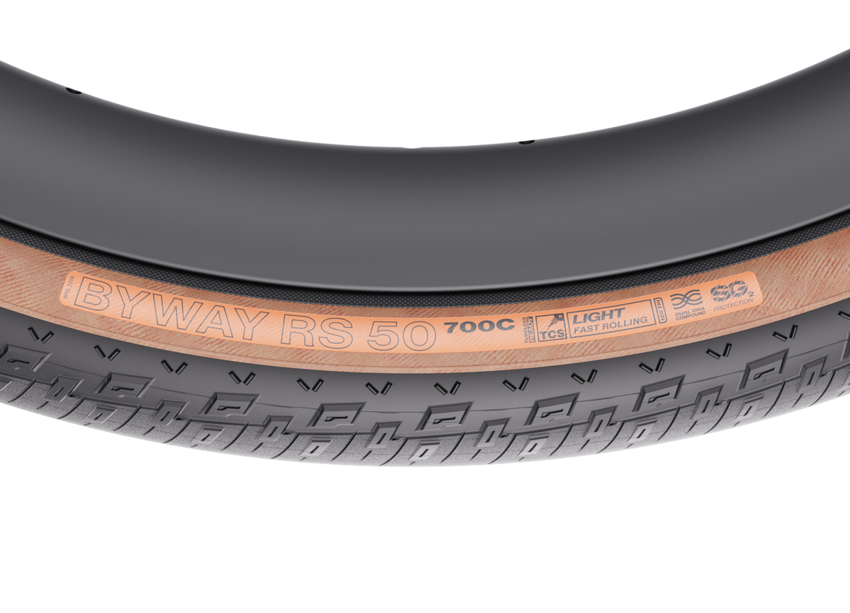 Pneu WTB BYWAY RS 50 Tan - marquage de flanc