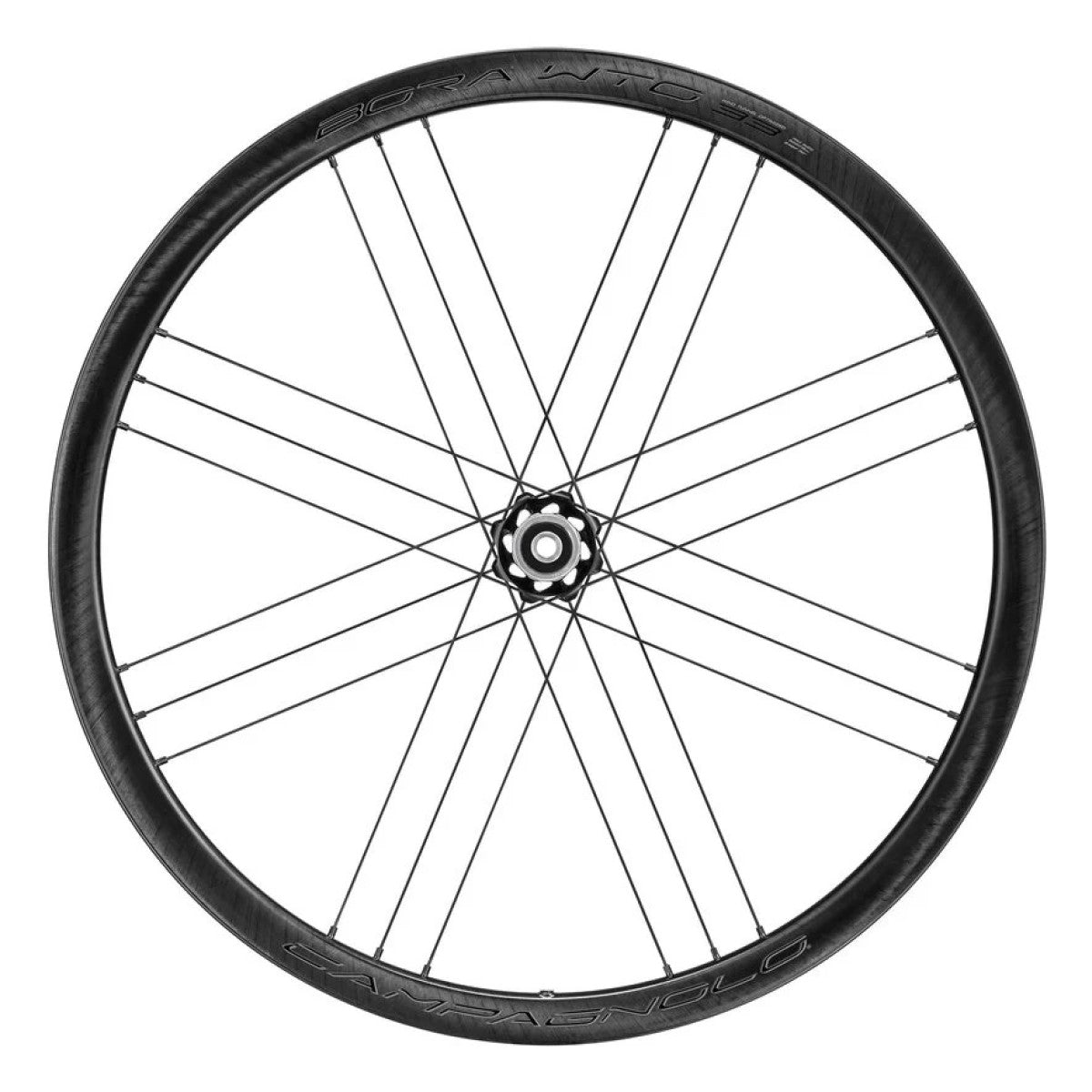 Roue Avant CAMPAGNOLO BORA WTO 33 DISC DARK LABELà Pneus (Center Lock)