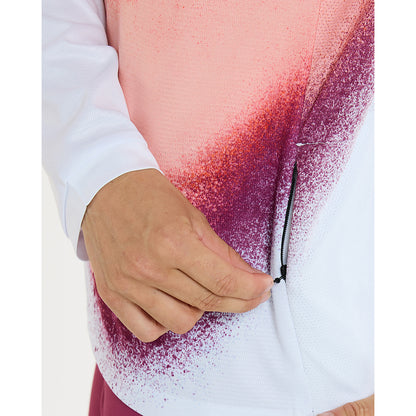 Maillot DHARCO GRAVITY FIREBIRD Manches Longues Femme Blanc/Orange