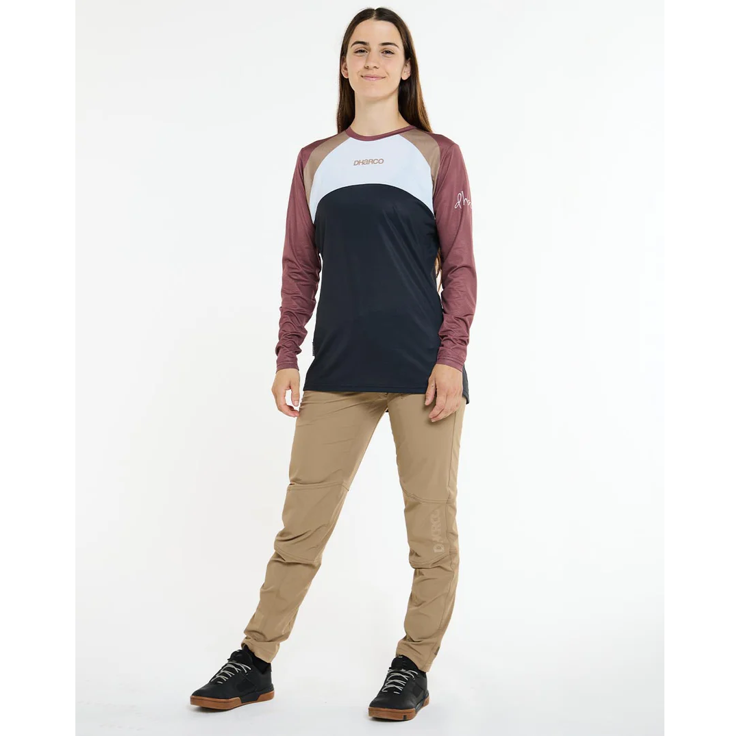 Damtröja DHARCO RACE LOTUS Långärmad Jersey Svart/Brons