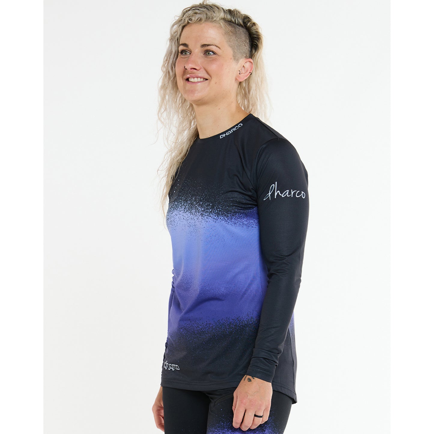 DHARCO RACE ULTRA VIOLET Långärmad Jersey Svart/Lila för damer