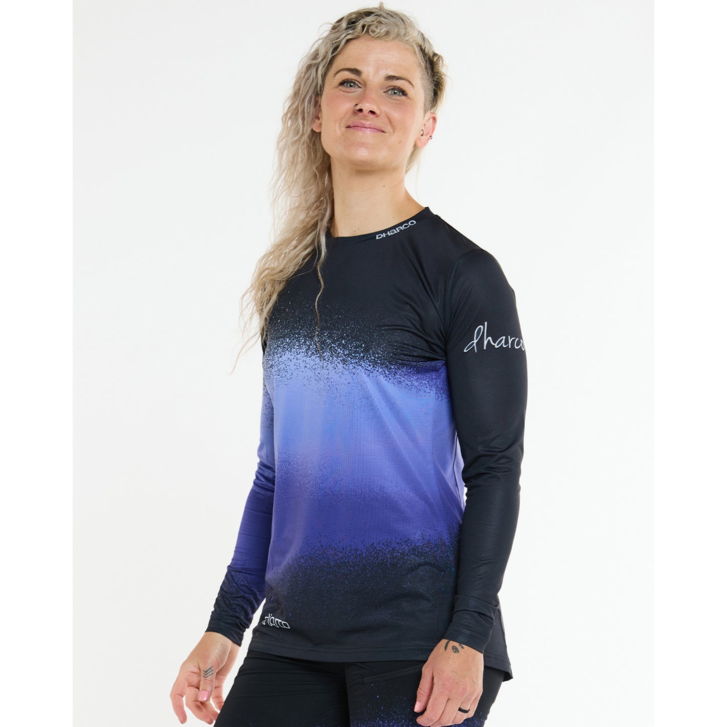 DHARCO RACE ULTRA VIOLET Långärmad Jersey Svart/Lila för damer