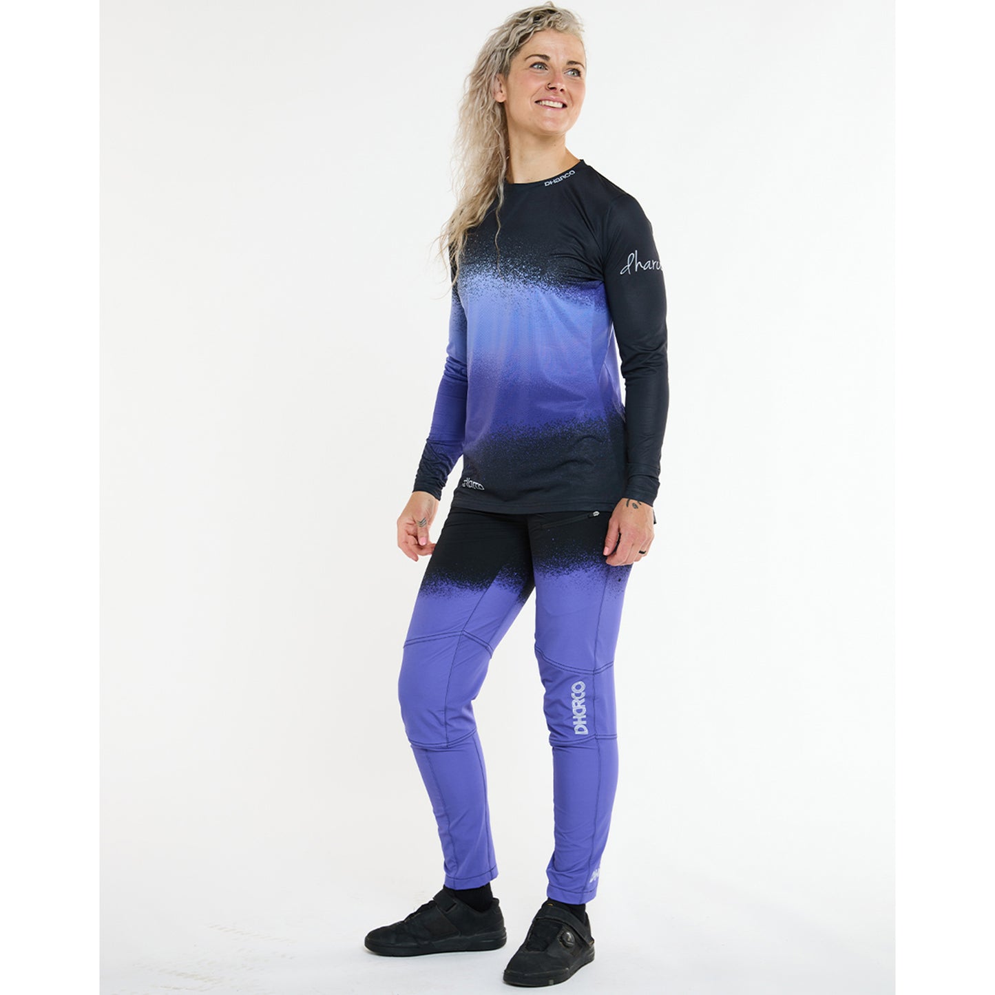 DHARCO RACE ULTRA VIOLET Långärmad Jersey Svart/Lila för damer
