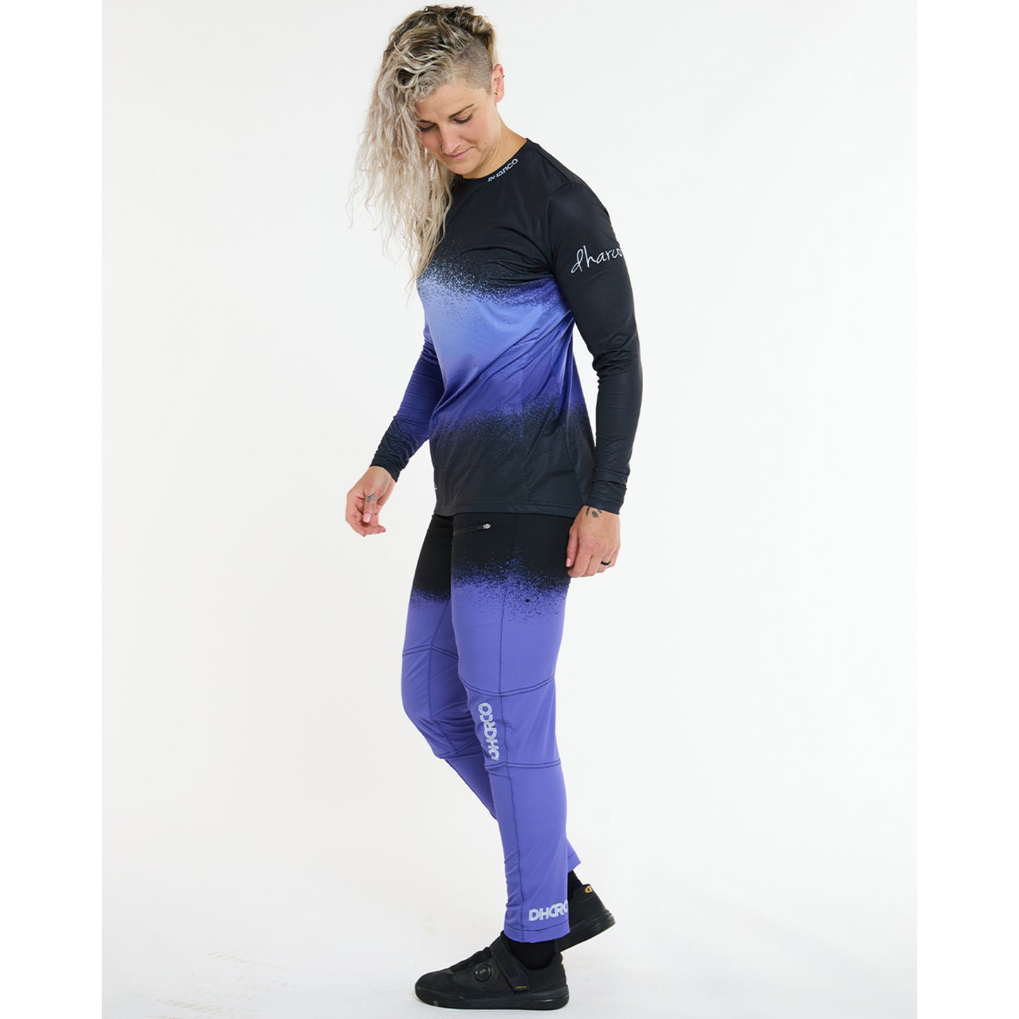 DHARCO RACE ULTRA VIOLET Långärmad Jersey Svart/Lila för damer