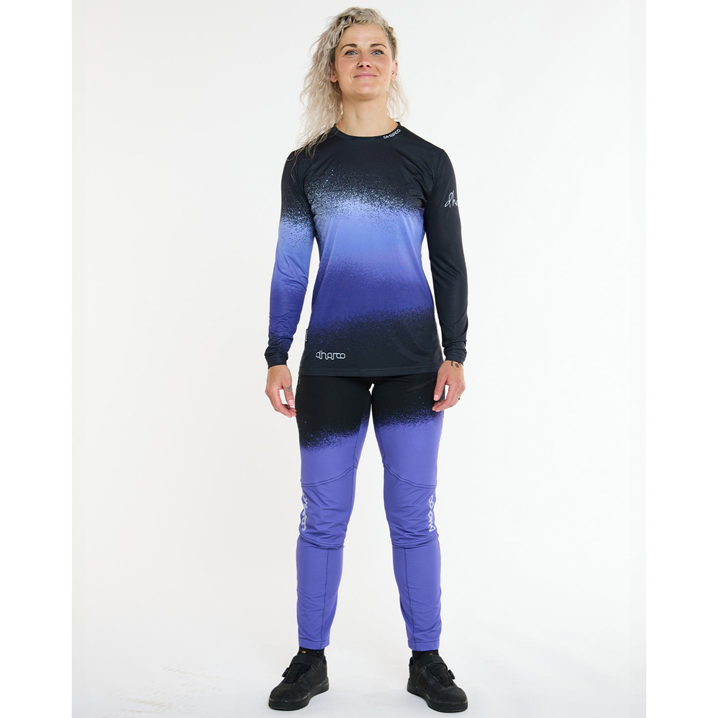 DHARCO RACE ULTRA VIOLET Långärmad Jersey Svart/Lila för damer
