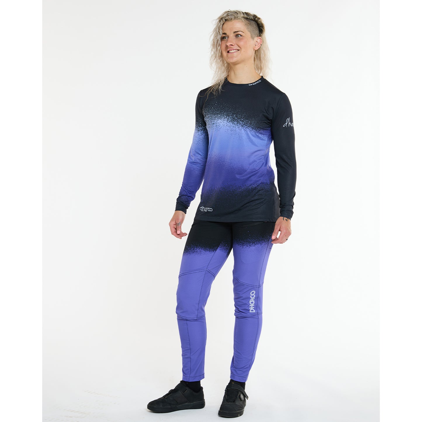 DHARCO RACE ULTRA VIOLET Långärmad Jersey Svart/Lila för damer