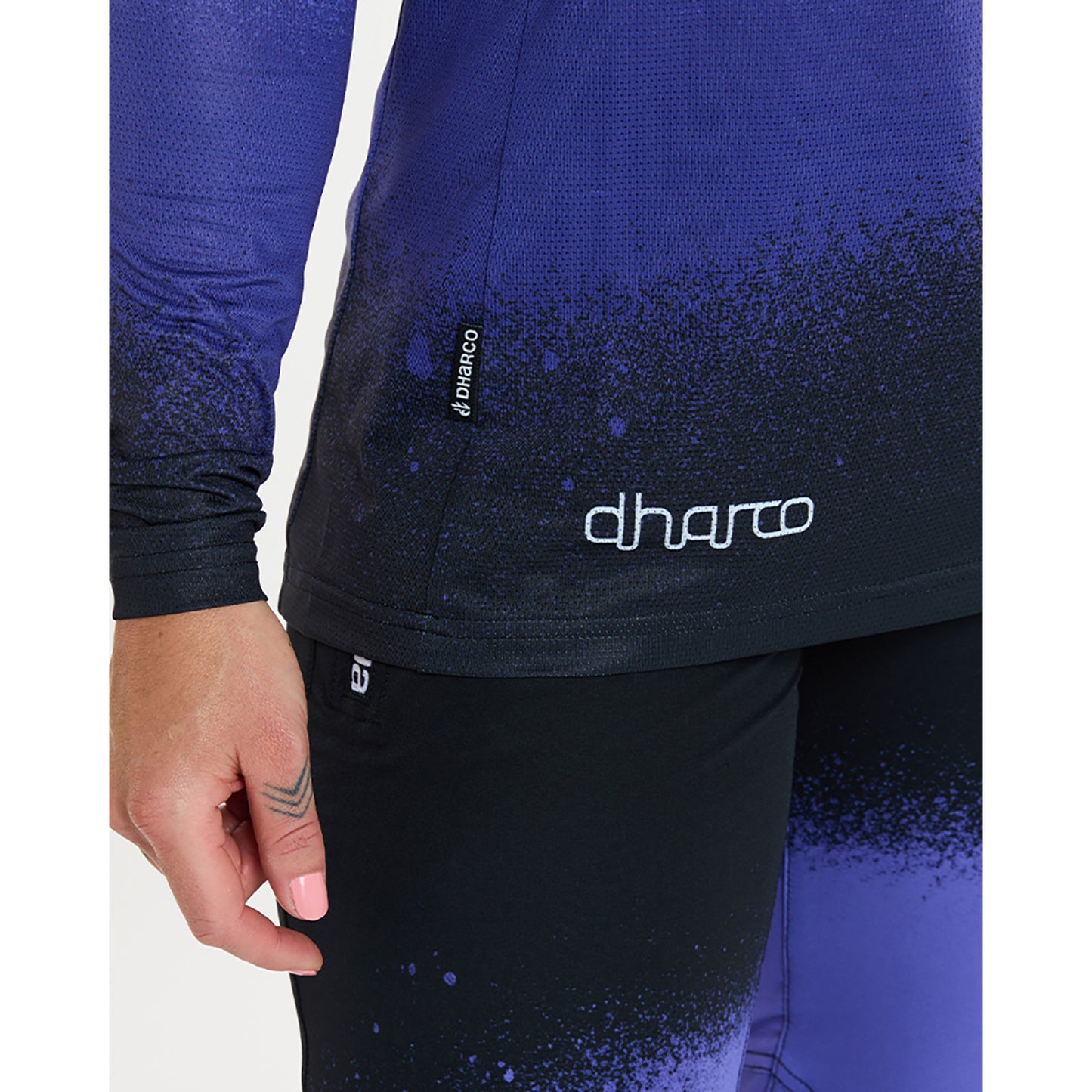 DHARCO RACE ULTRA VIOLET Långärmad Jersey Svart/Lila för damer