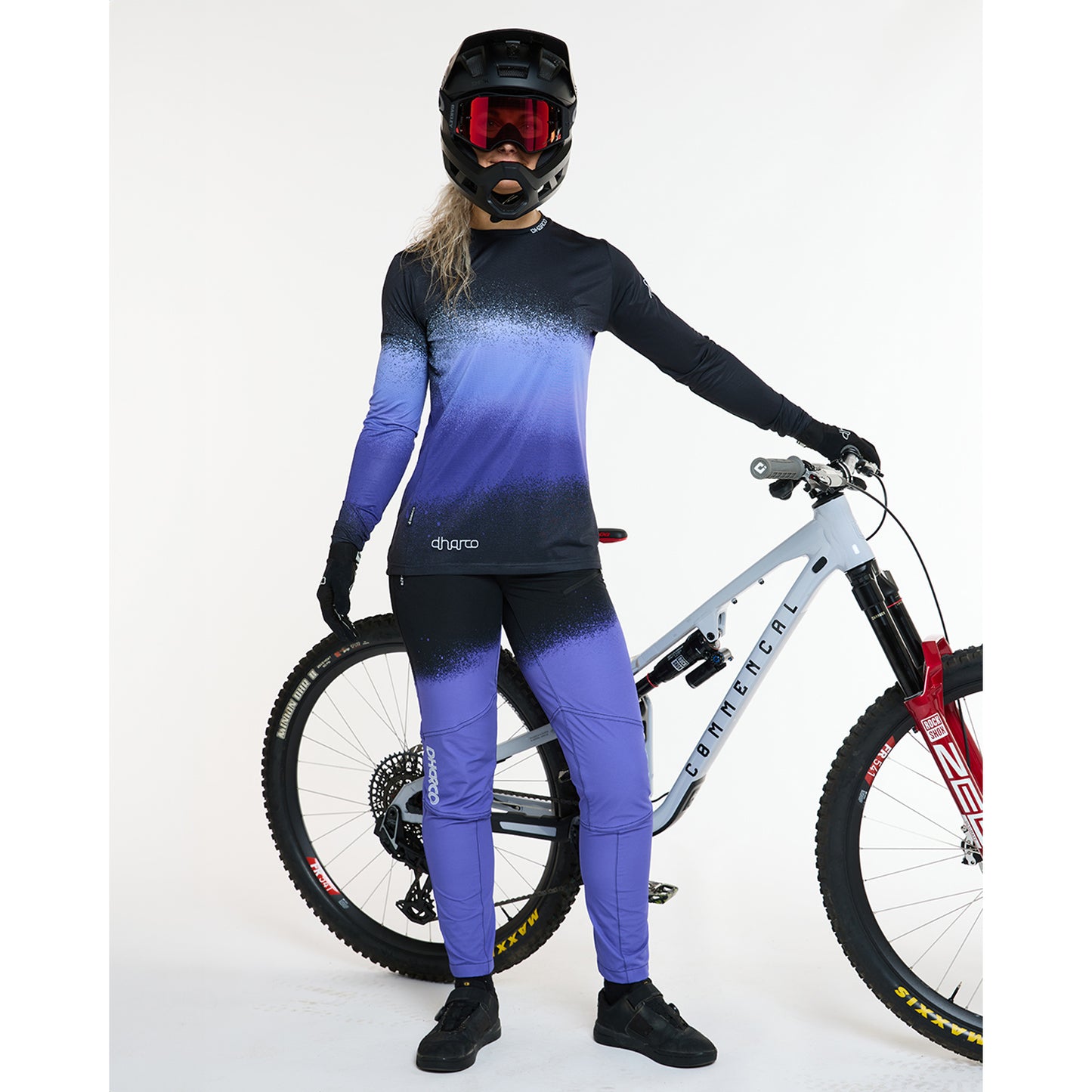 DHARCO RACE ULTRA VIOLET Långärmad Jersey Svart/Lila för damer
