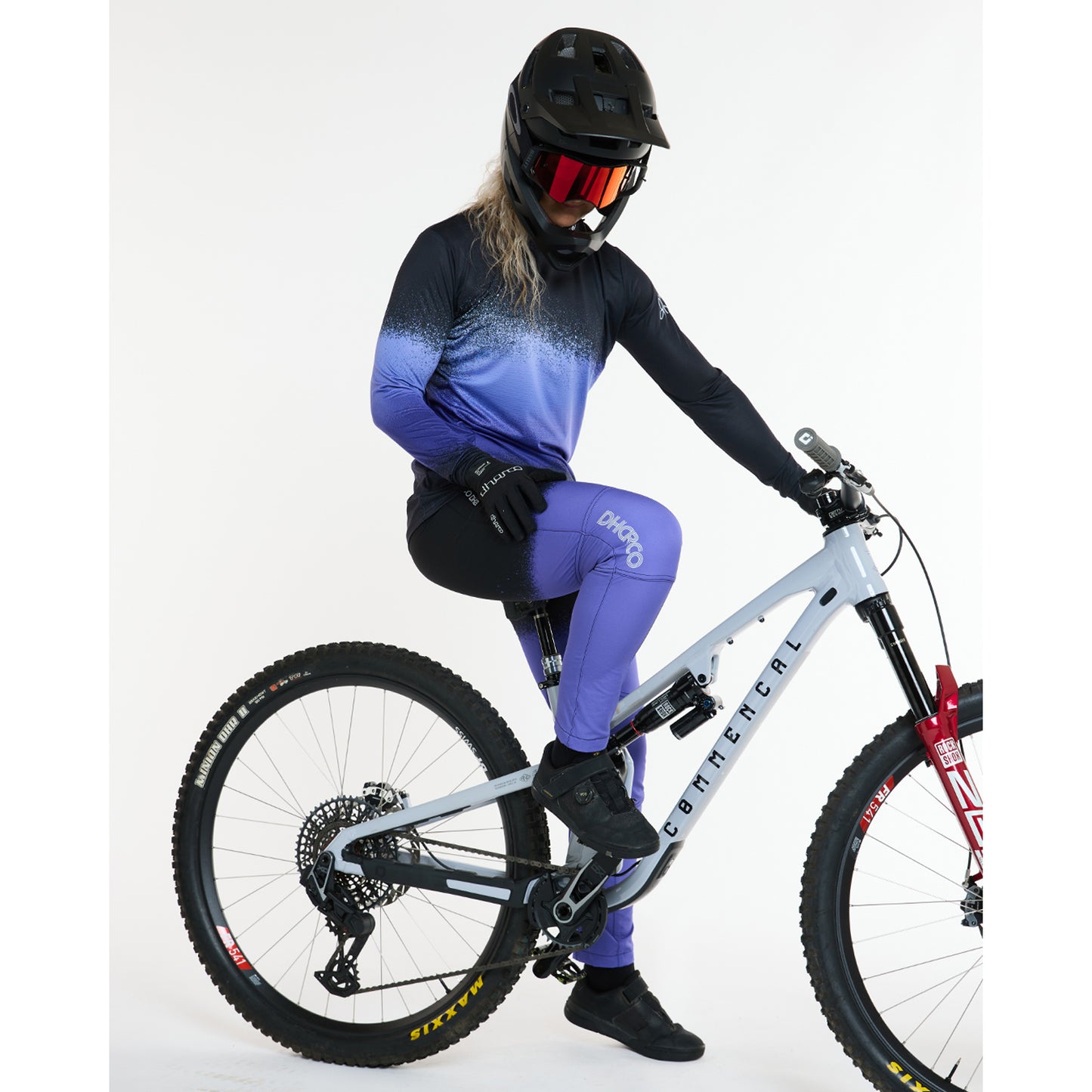 DHARCO RACE ULTRA VIOLET Långärmad Jersey Svart/Lila för damer