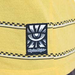 TROY LEE DESIGNS LILIUM RIDE CHECKED OUT Kortärmad Jersey Gul, Dam