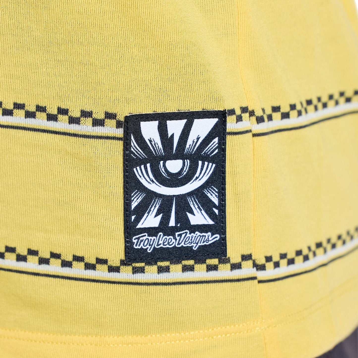 Maillot TROY LEE DESIGNS LILIUM RIDE CHECKED OUT Femme Manches Courtes Jaune