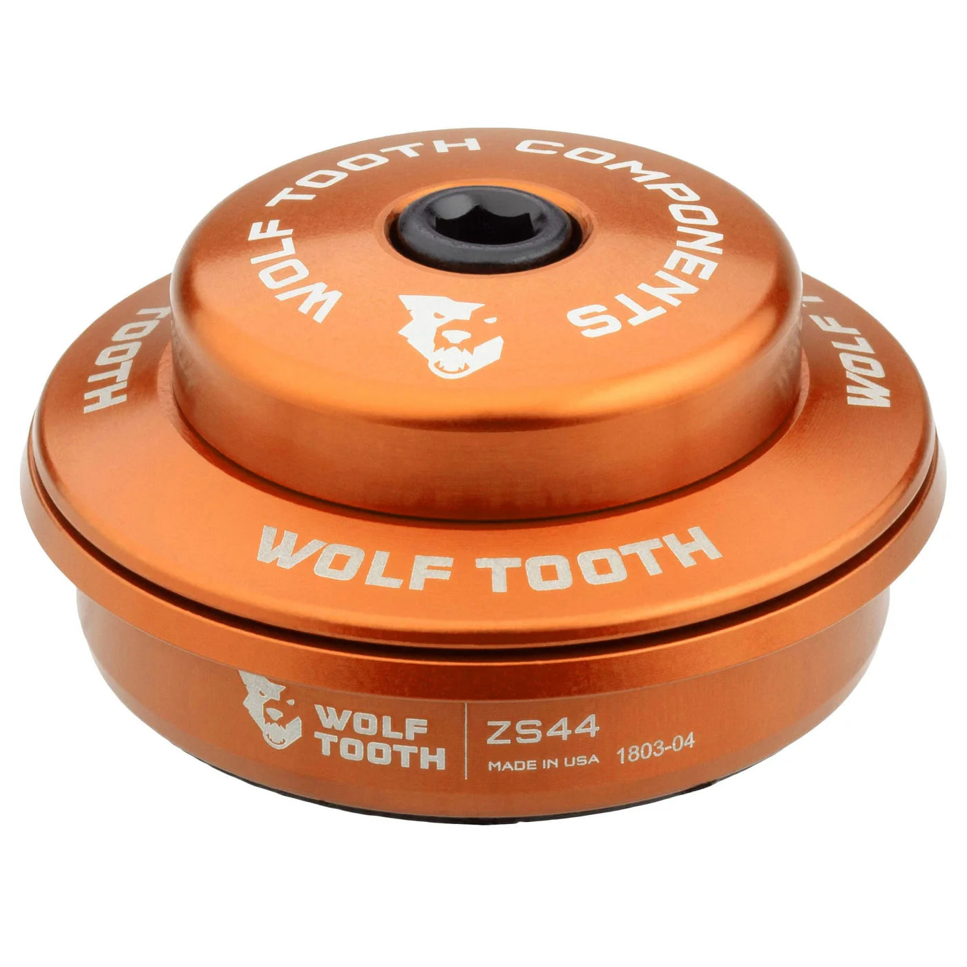 Høj skål til semi-integreret styrsæt WOLF TOOTH PREMIUM 1"1/8 ZS44 Stack 6 mm Orange